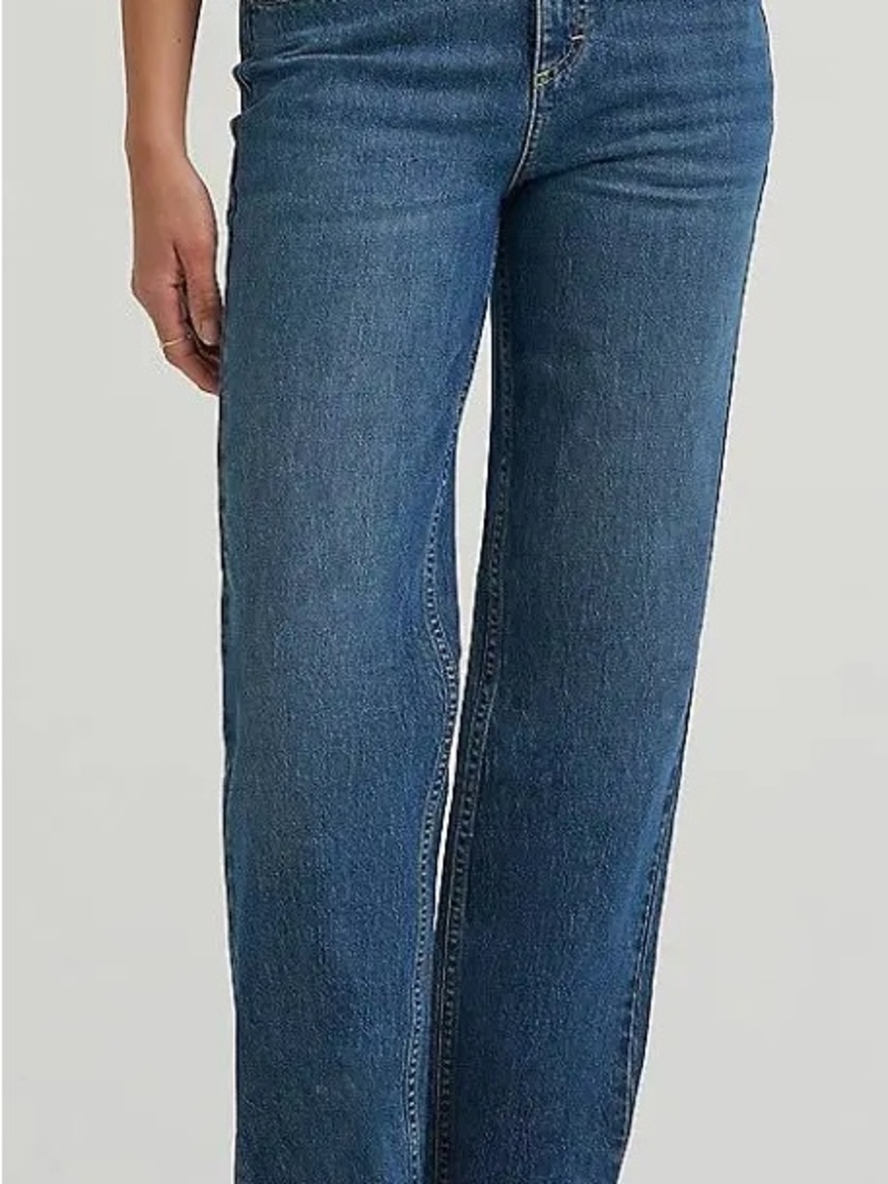 Lee Straight-Leg relax fit Women's blue Jeans size 10 long tall